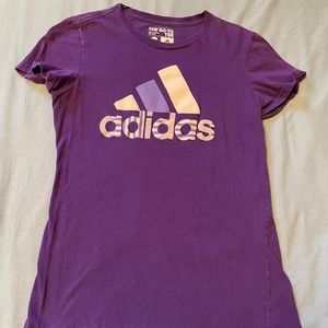 Purple Adidas T-shirt Small